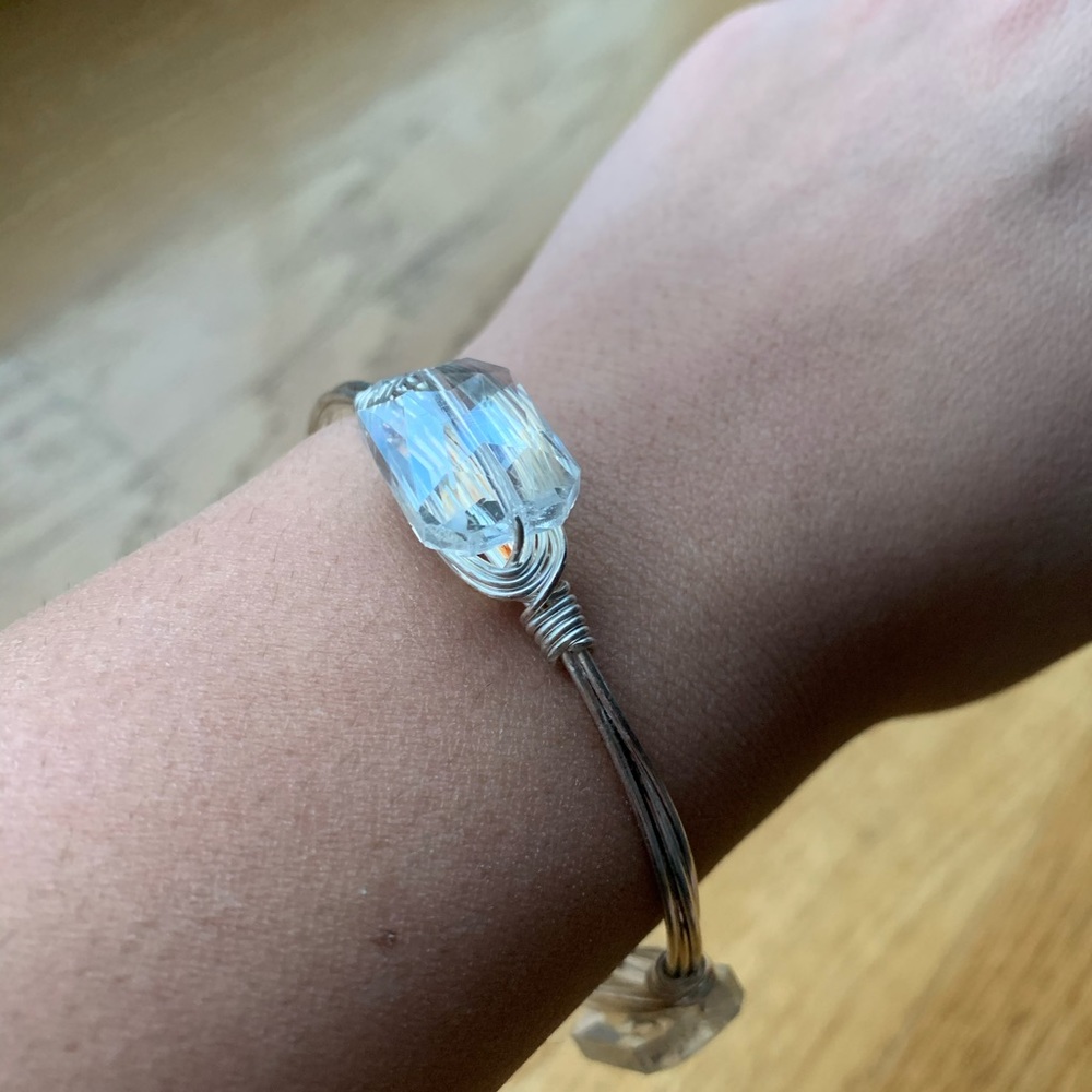 New Bourbon and Bowties Crystal clear Bangle